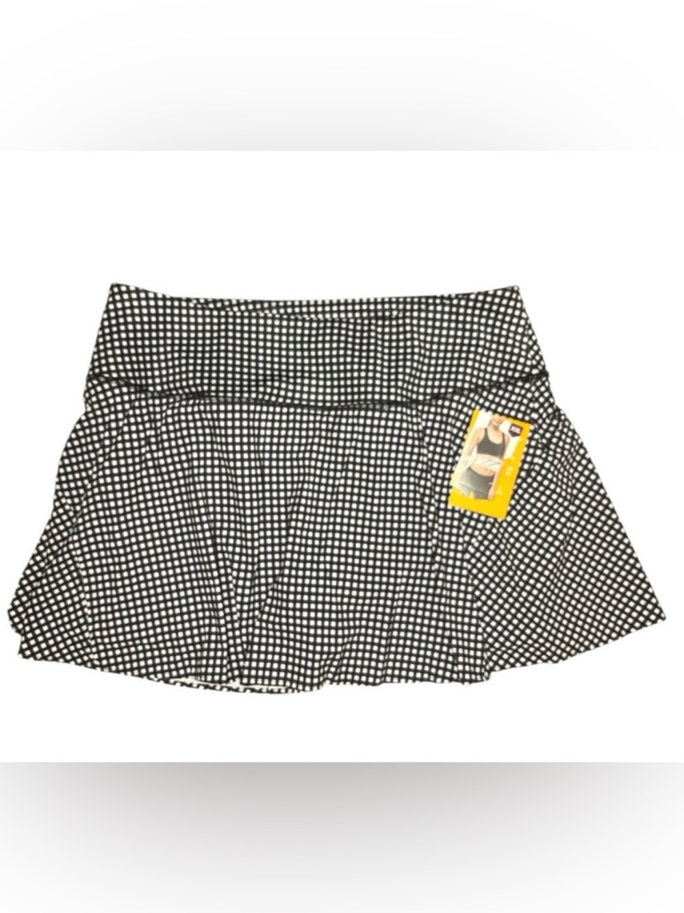 Avia Black & White Gingham Court Skort size XXL